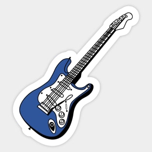 Lake Placid Blue Electric Guitar Sticker